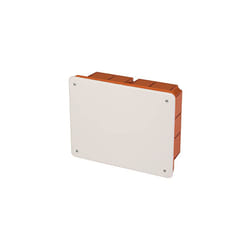- PP0590 Recessed Junction Box with Lid - Rectangular Electrical Wall Box - Junction Box with Screws for Fixing Lid - Junction Box Made in Italy