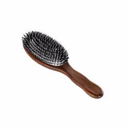 Acca Kappa Pneumatic Kotibé Wood Oval Brush with Boar Bristle and Nylon Monofilament