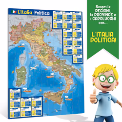 Lisciani 80571 puzzle Jigsaw puzzle 108 pc(s) Maps - Additional view 3