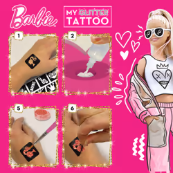 Lisciani Barbie My Glitter Tattoo
