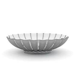 Fratelli Guzzini Grace Styrene Methyl Methacrylate (SMMA) Grey Oval Fruit bowl