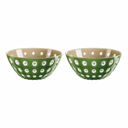 Fratelli Guzzini Le murrine, Round, Styrene Acrylonitrile (SAN), Green, Sand, White, 2 person(s), Le murrine, Pio&tito toso