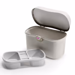 OKBaby Beauty Care Carrying Case Baby Changing and Bath Box, Ivory