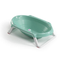 Onda Slim Folding Baby Bath with support post, Aqua