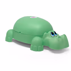 Hippo Fun Potty with Lid, Green