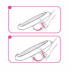 Jelly - Folding Bath Support Seat - White