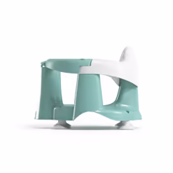 Crab Opening Baby Bath Seat and Thermometer, Aqua