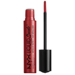 NYX PROFESSIONAL MAKEUP Liquid Suede Metallic Matte Lipstick - Acme (Strawberry Red)