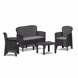 Ipae-Progarden 8009271156043, Anthracite, 4 seat(s), 59 cm, 46 cm, 40 cm, 60 cm