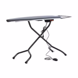 Lelit PA173, Full-size ironing board, Dry & Steam iron, Black, Monochromatic, Grey, Other