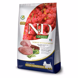 Farmina Pet Food N&D Quinoa, Adult, Mini (5 - 10kg), Lamb, 2.5 kg