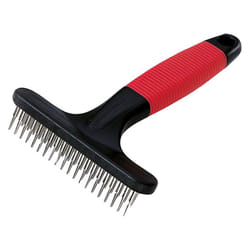 Ferplast Rake comb for dogs GRO 5874, Double row of rounded rotating teeth, Ideal for medium and long haired animals, 11 x 3 x h 15,5 cm