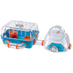 Ferplast Combi 2 Hamster Blue, Transparent