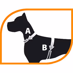 Ferplast Ergocomfort P S Black, Blue Dog Vest harness