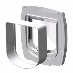 Extension for door for cats and small dogs Swing door SWING 1 EXTENSION 15.5 x 5 x h 16 cm - Depth: 5 cm, White