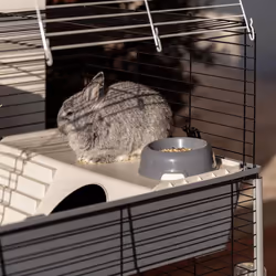 Ferplast Rabbit Cage Grey Run Play Pet Chicken Puppy Cozy Cage Safety Hutch - Additional view 7