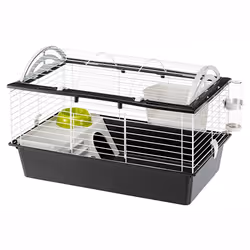 Ferplast Casita 80, Cage, Guinea pig, Black, White, Plastic, Metal, 1 door(s), 780 mm