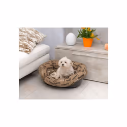 animal basket Sofa 52 x 39 cm velvet/polyester beige - Additional view 2