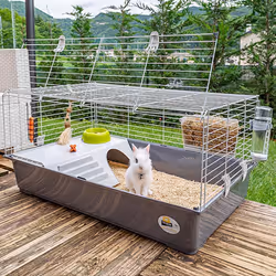 Ferplast Rabbit 100 Guinea pig, Rabit Grey, White