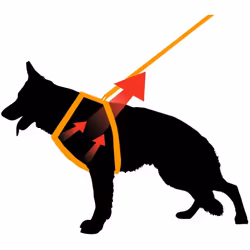 Ferplast Giotto Luxor Dog Harness, 50 - 70 cm/ 75 - 95 cm, Black