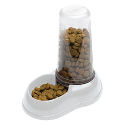 Ferplast Azimut 1500 Cat and Dog Water and Food Dispenser, 16.5 x 25 x 24.5 cm, 1.5 Liter, White