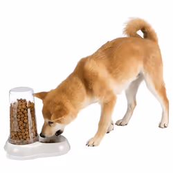 Ferplast Azimut 1500 Cat and Dog Water and Food Dispenser, 16.5 x 25 x 24.5 cm, 1.5 Liter, White