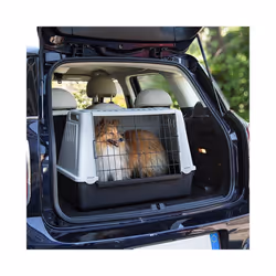 Ferplast Atlas Car Mini Dog Car Carrier, 72 x 41 x 51 cm, Grey