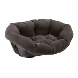 pet bed sofa prestige 73 x 55 cm velvet grey
