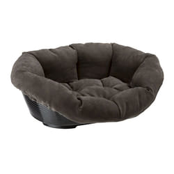 pet bed sofa prestige 73 x 55 cm velvet grey