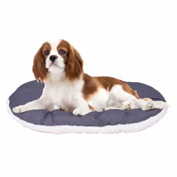 Relax F 65/6 Cat and Dog Bed, Cotton/Fur, 65 x 42 cm, Grey/Beige