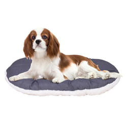 Relax F 65/6 Cat and Dog Bed, Cotton/Fur, 65 x 42 cm, Grey/Beige