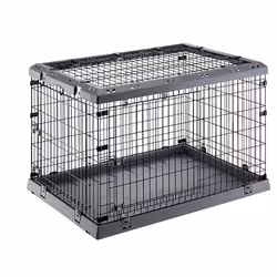 Ferplast Superior, Hard pet carrier, Crate pet carrier, Dog, 40 kg, Top, front & side load, Grey
