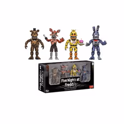 Security Breach Action Figures Movable Joints Bonnie Foxy Freddy Chica - Nightmare 5.5cm