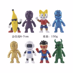 Stumble Guys Figure Toy Stumble Guys Figura Anime Action Figures Toy Set - 6-10cm, F