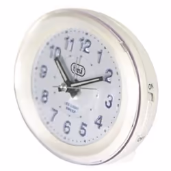 Trevi SL 3052, Quartz alarm clock, White, Analog, Blue, AA, 96 mm