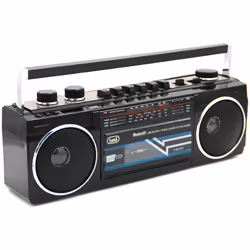 Trevi PORTABLE RADIO RECORDER USB SD WIRELESS CASSETTA RR 501 BT BLACK