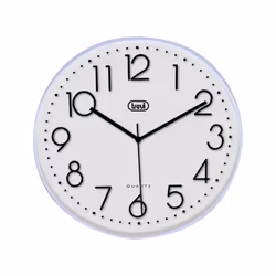 Trevi OM 3508 S, Wall, Quartz clock, Circle, White, Adults, Battery