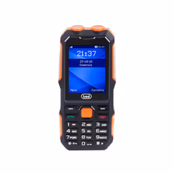 Trevi WORK MOBILE PHONE WITH SHOCKPROOF MOBILE PHONE FORTE 70, Bar, 6.1 cm (2.4"), 240 x 320 pixels, 2500 mAh, Black, Orange