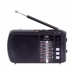 Trevi MULTIBAND PORTABLE RADIO WIRELESS USB MICRO SD RA 7F20 BT BLACK, Portable, Analog & digital, AM, FM, SW, MP3, Analog, 3 ...