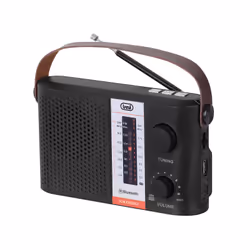 Trevi PORTABLE SOLAR POWERED RADIO WIRELESS USB MICRO SD TWS RA 7F25 BT, Portable, Analog & digital, AM, FM, SW, MP3, 3.5 mm, ...