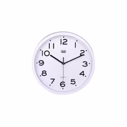Trevi OM 3302 S, Wall, Quartz clock, Round, White, Battery, 40 mm