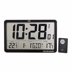 Trevi OM 3560 RC, Black, Indoor thermometer, Outdoor thermometer, Thermometer, Thermometer, F, °C, LCD