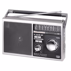 Trevi PORTABLE MULTIBAND RADIO USB MICRO SD AUX-IN WIRELESS MB 749 W, Portable, AM, FM, SW, Black, White, Monochromatic, Rota ...