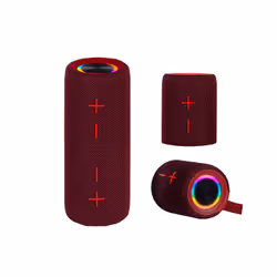 Trevi XR 8A44 DOUBLE, 20 W, Wireless, USB Type-C, Stereo portable speaker, Red, Cylinder