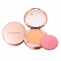 Naj-Oleari Silk feel Wet & dry Powder Foundation 02 Peach 9.5g, Compact case, Powder, Combination skin, Normal skin, Moisturi ...