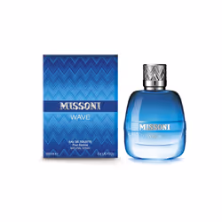 Missoni Wave Eau De Toilette 100ml, Men, 100 ml, Non-refillable bottle, Citrus, Mandarin, Marine, Clary sage, Rosemary, Laven ...