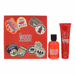 Dsquared2 Red Wood Gift Set EDT 100ml Spray + Body Lotion 150ml