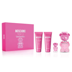 Moschino Toy 2 Bubble Gum Eau De Toilette 100ml + Body Lotion 100ml + Shower Gel 100ml + Eau De Toilette Miniature