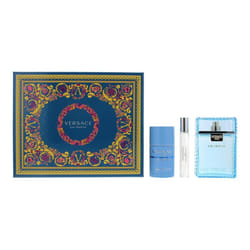 Versace Man Eau Fraiche Gift Set 100ml EDT Spray + Deodorant  Stick 75ml + 10ml EDT
