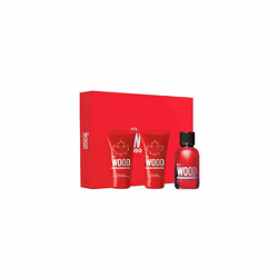 Dsquared2 Red Wood Gift Set 50ml EDT Spray + Shower Gel 50ml + Body Lotion 50ml